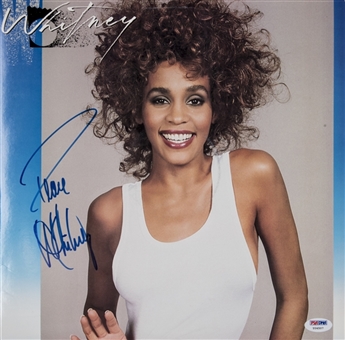 Whitney Houston Signed "Whitney" Album Cover (PSA/DNA)